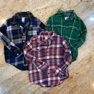 Lot of boys flannel shirts